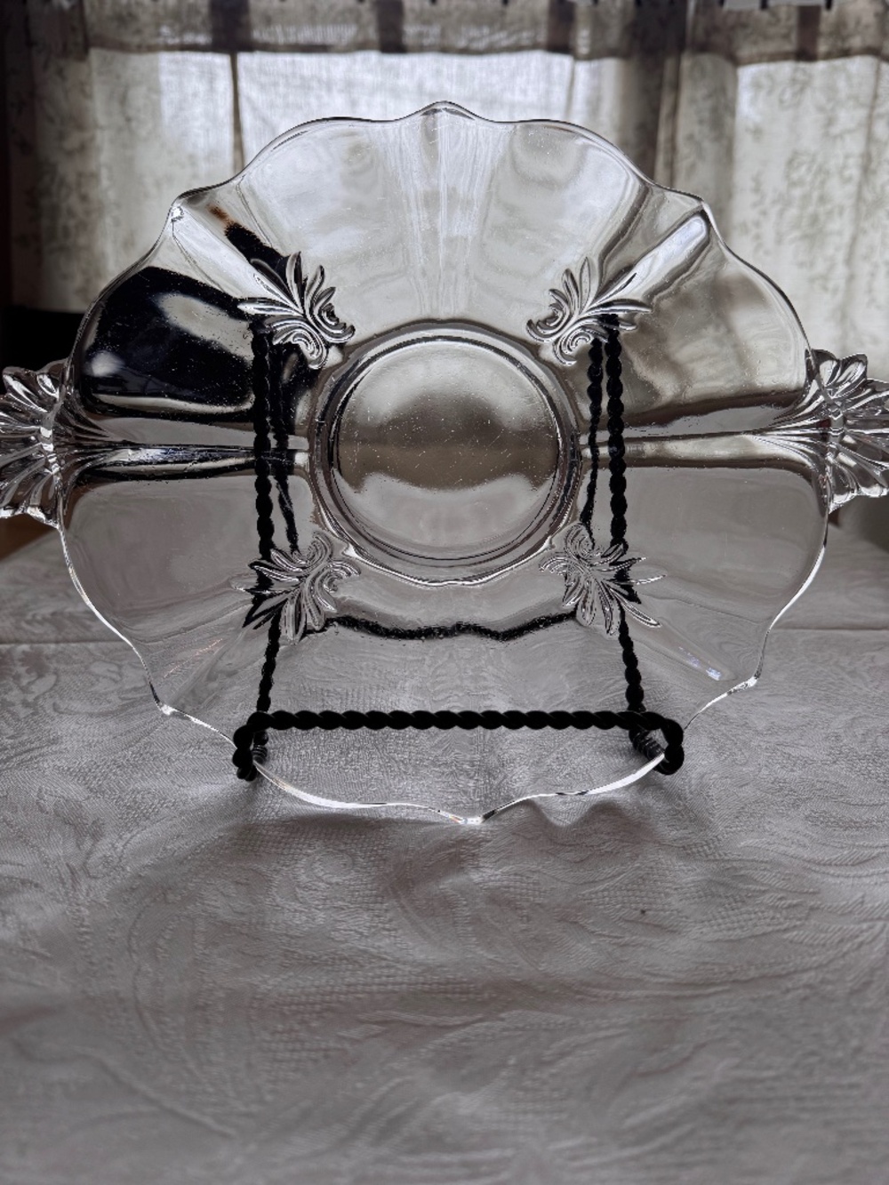 Fostoria Vintage glass cake plate